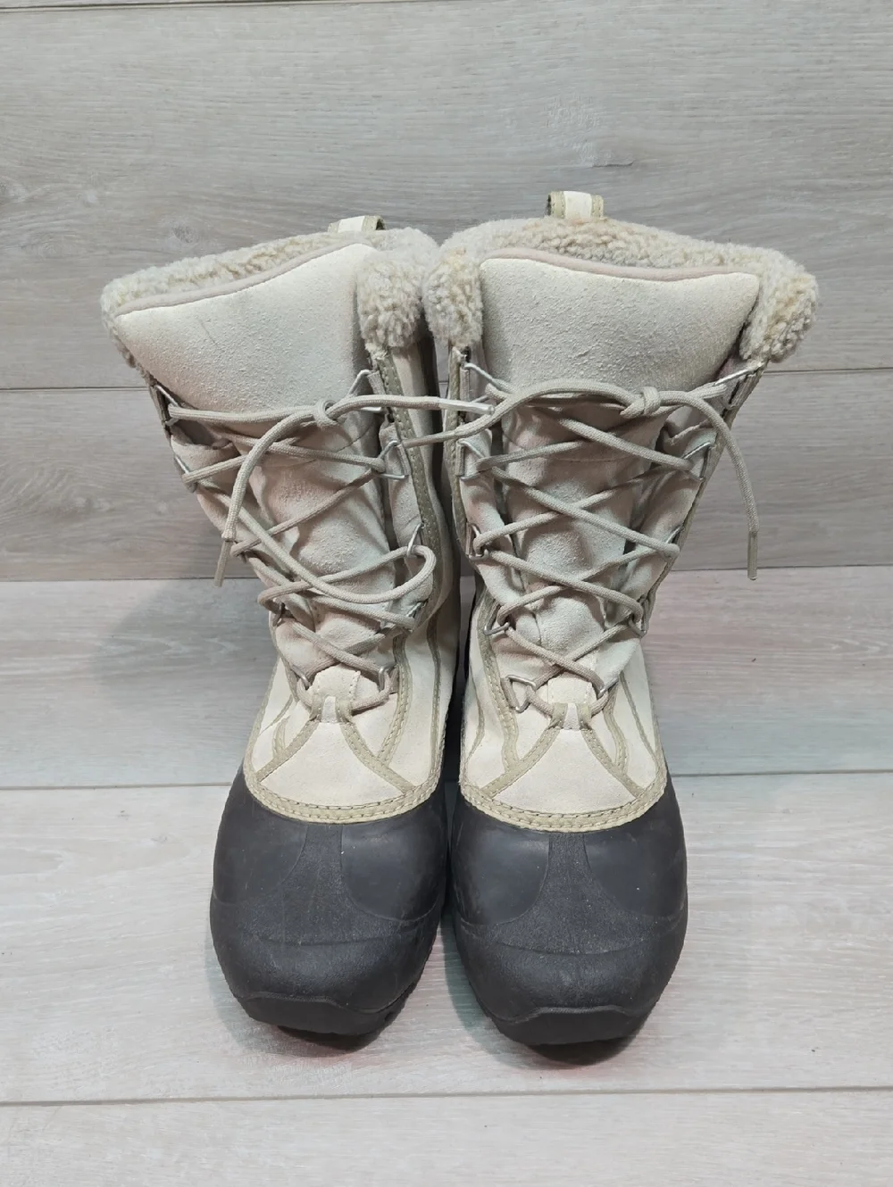 Sorel Women's Thinsulated Insulated Boots Leather Duck Rubber Shoes Sz 10